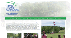 Desktop Screenshot of camphoneycreek.com