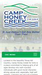 Mobile Screenshot of camphoneycreek.com